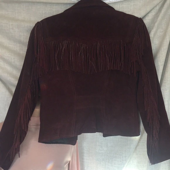 Vintage, Branded Garments, tasseled, suede fitted coat. - Picture 9 of 10